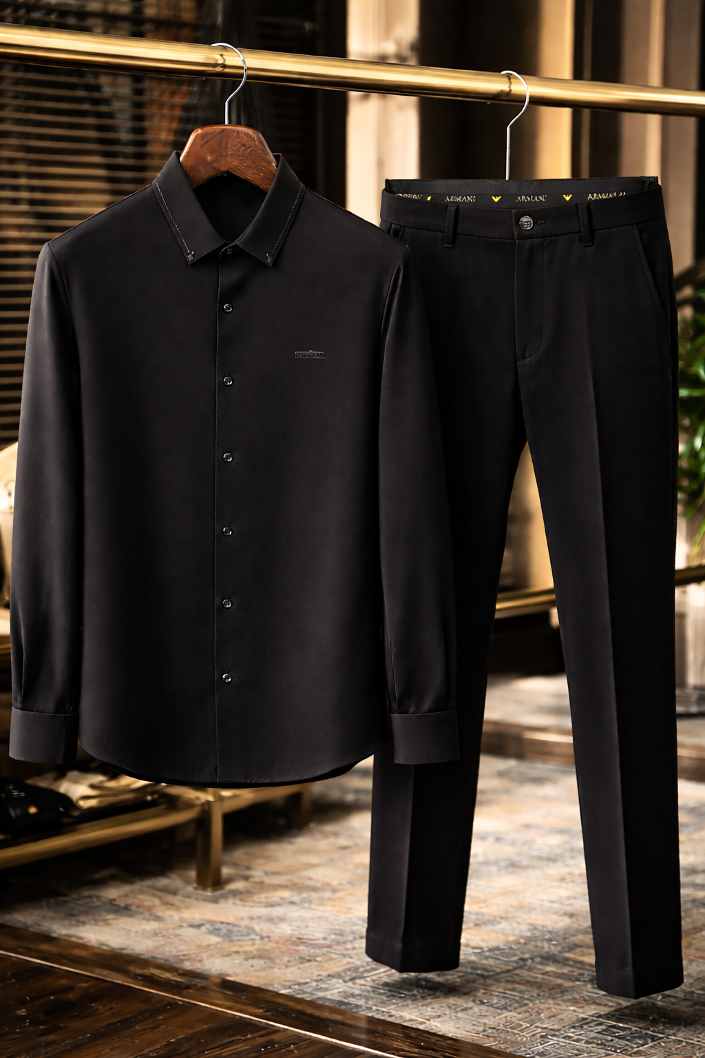 Conjunto Armani elegante, edição limitada: Camisola + Calças