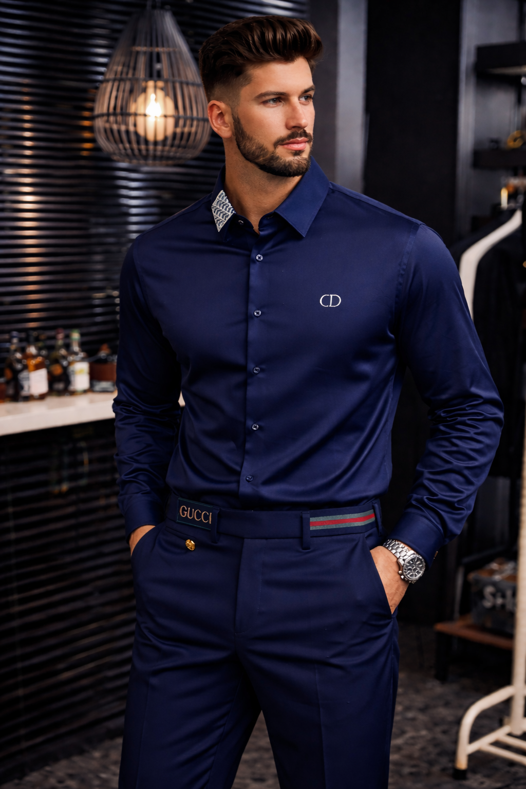 Fato Elegante Gucci com Camisa – Loja Luxury