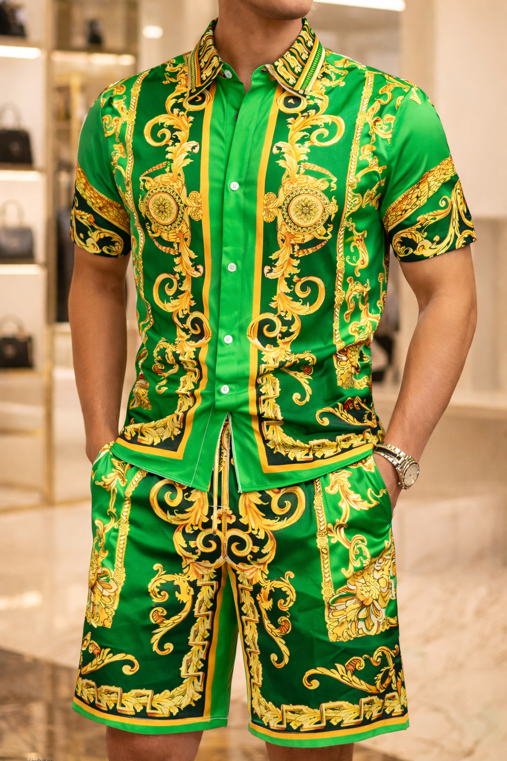 Conjunto de verão Versace Game: Camisola + Calças