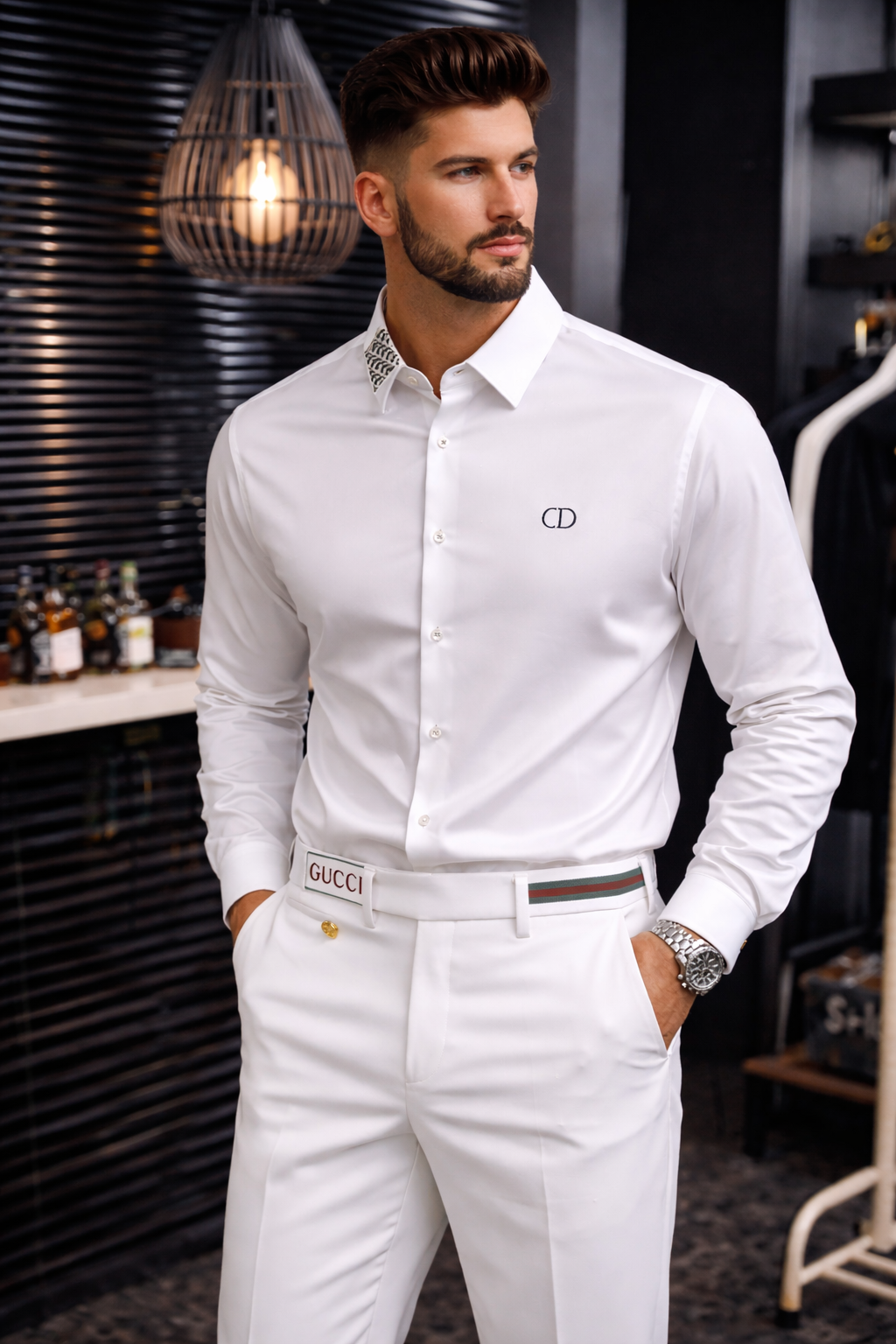 Fato Elegante Gucci com Camisa – Loja Luxury